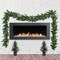 9ft Pre-Lit Artificial Majestic Pine Garland - 160 Realistic Tips, 100 White Plug-In Lights, Ideal for Holiday, Home & Event Decor - All-Season Use - 2024 Christmas Collection, Floral Home by Artificial Flowers